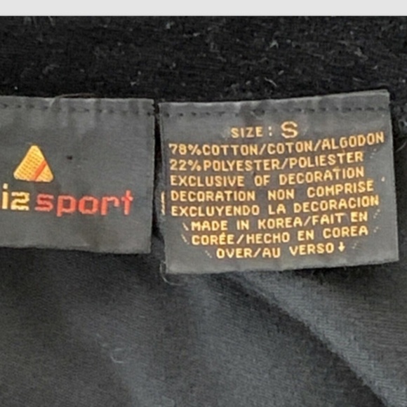 Liz Sport Black Velvet Blazer Jacket Sz S Gold Trim Crested Buttons #251H - Picture 5 of 7